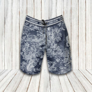 Christian Dior Tiger Luxury Brand Hawaiian Shirt Shorts and Flip Flops Combo