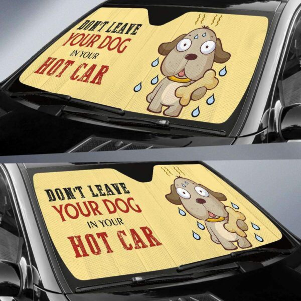 Don’t Leave Your Dog in Your Hot Car Auto Sunshade
