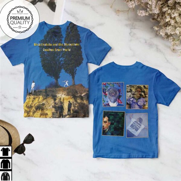 Elvis Costello And The Attractions Goodbye Cruel World Album AOP T-Shirt
