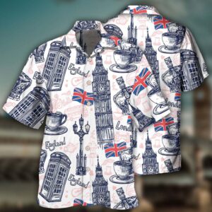 England romantic Hawaiian Shirt Beach Shorts
