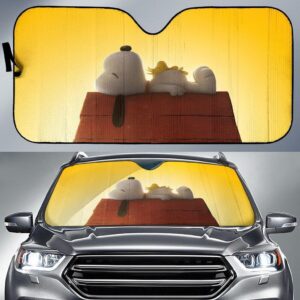 Funny Snoopy Car Auto Sunshade