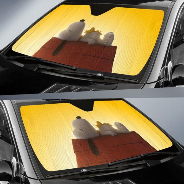 Funny Snoopy Car Auto Sunshade
