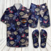 Gucci Tiger Print Luxury Brand Hawaiian Shirt Shorts and Flip Flops Combo