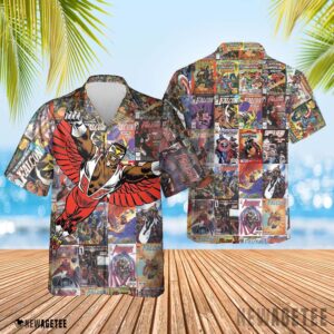 Falcon Marvel Captain America Avengers Super Hero Hawaiian Shirt, Beach Shorts