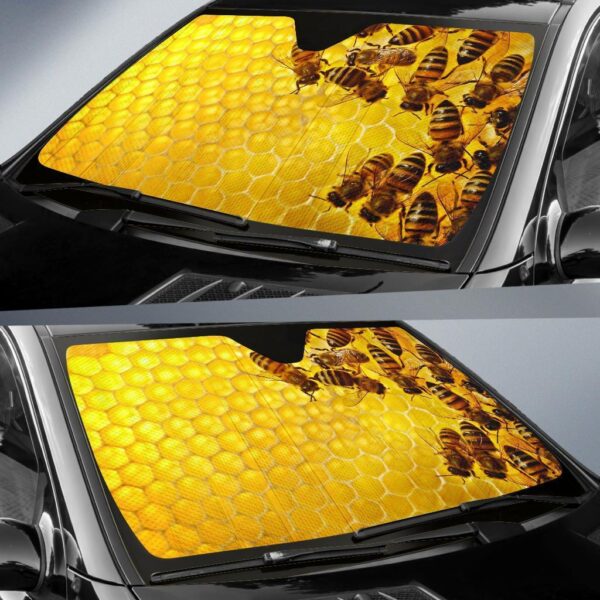 Honey Bee Car Auto Sunshade