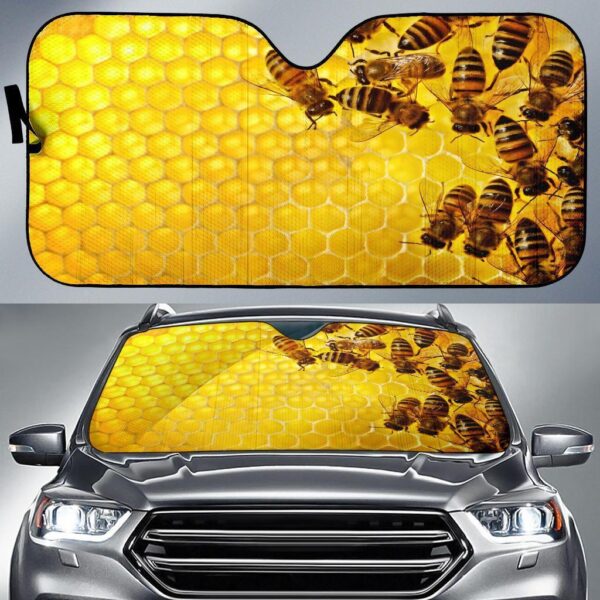 Honey Bee Car Auto Sunshade