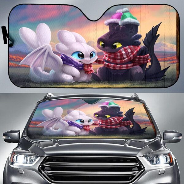 How To Train Your Dragon Love Car Auto Sunshade