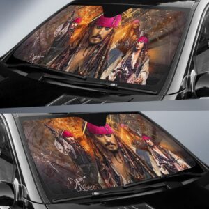 Jack Sparrow Car Sun Shade Pirates Of The Caribbean T041820 1 39.99