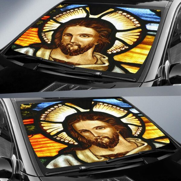 Jesus Car Auto Sunshade