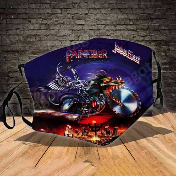 Judas Priest Painkiller Album Face Mask