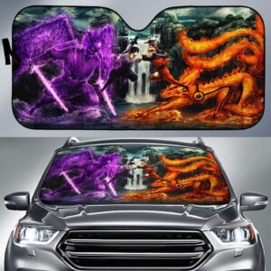 Naruto Vs Sasuke Car Auto Sunshade