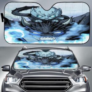 Night King And Dragon Ice Car Auto Sunshade