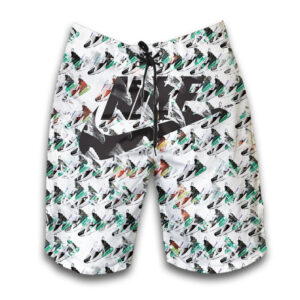Nike Air Max 270 Pattern Limited Hawaiian Shirt Shorts and Flip Flops Combo
