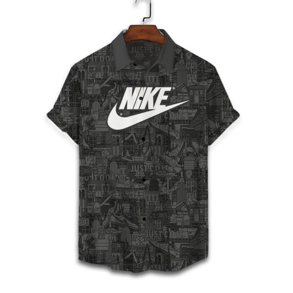 Nike New York Pattern Hawaiian Shirt Shorts and Flip Flops Combo