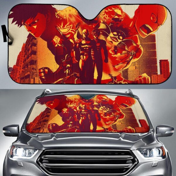 One Punch Man Anime Car Auto Sunshade