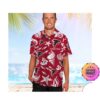 Atlanta Braves America Flag Tropical Floral MLB Aloha Hawaiian Shirt, Beach Shorts Custom Name For Men Women