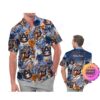 Baltimore Ravens America Flag Tropical Floral  Aloha Hawaiian Shirt, Beach Shorts Custom Name For Men Women