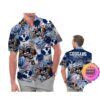 Buffalo Sabres America Flag Tropical Floral  Aloha Hawaiian Shirt, Beach Shorts Custom Name For Men Women