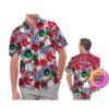 Buffalo Sabres America Flag Tropical Floral  Aloha Hawaiian Shirt, Beach Shorts Custom Name For Men Women