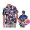 Chicago Bears America Flag Tropical Floral  Aloha Hawaiian Shirt, Beach Shorts Custom Name For Men Women