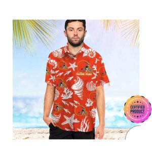 Cleveland Browns Aloha Hawaiian Shirt, Beach Shorts Custom Name For Men Women