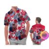 Colorado Avalanche America Flag Tropical Floral  Aloha Hawaiian Shirt, Beach Shorts Custom Name For Men Women