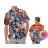 Denver Broncos America Flag Tropical Floral  Aloha Hawaiian Shirt, Beach Shorts Custom Name For Men Women