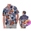 Duke Blue Devils Parrot Floral Tropical Aloha Hawaiian Shirt, Beach Shorts Custom Name For Men Women