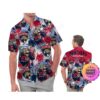 Florida State Seminoles America Flag Tropical Floral Aloha Hawaiian Shirt, Beach Shorts Custom Name For Men Women