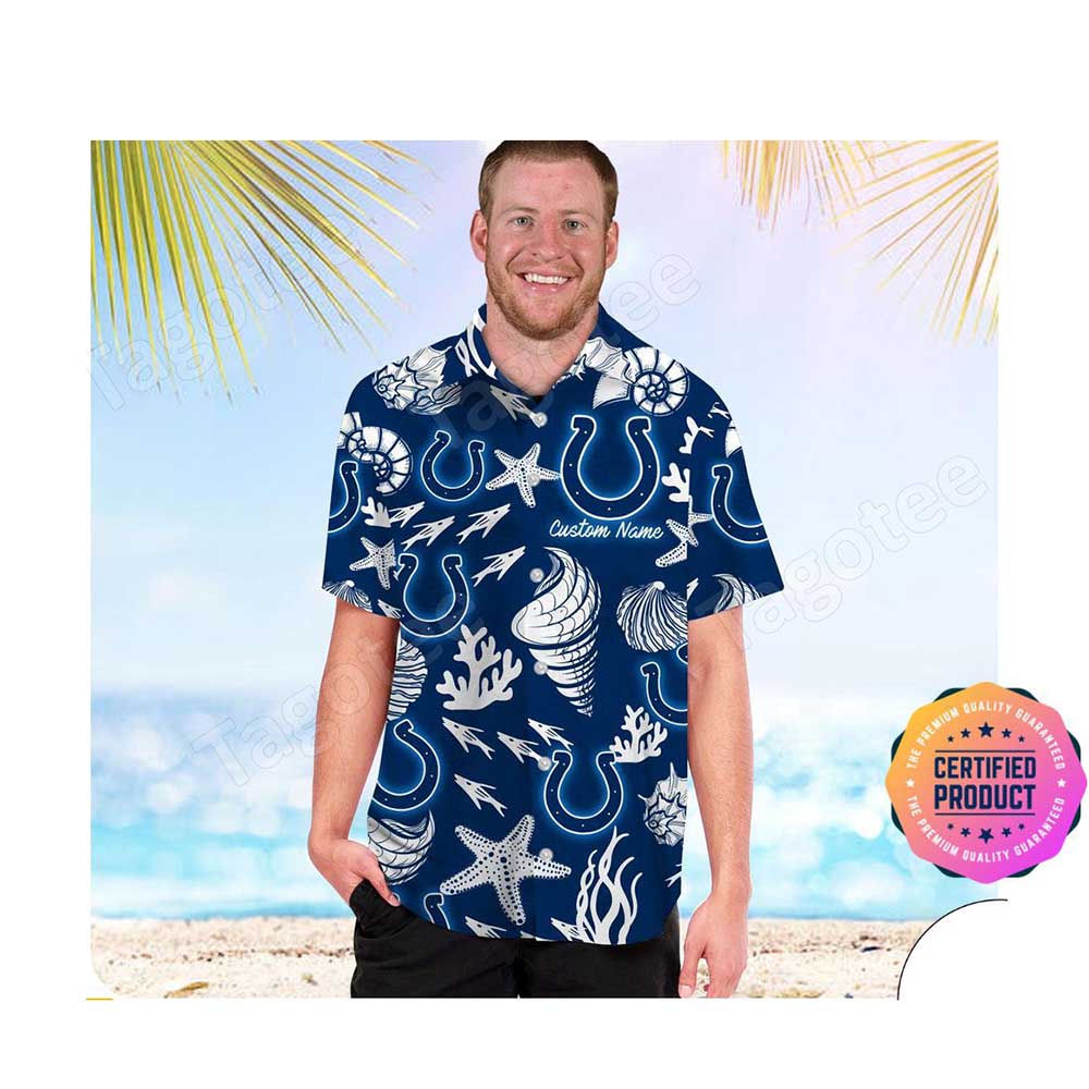 Colts Hawaiian Shirt Indianapolis Colts Aloha Cool Hawaiian Shirts