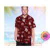 Oklahoma Sooners America Flag Tropical Floral Aloha Hawaiian Shirt, Beach Shorts Custom Name For Men Women