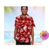 Pittsburgh Pirates America Flag Tropical Floral MLB Aloha Hawaiian Shirt, Beach Shorts Custom Name For Men Women
