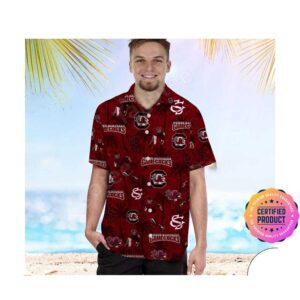 South Carolina Gamecocks Coconut Aloha Hawaiian Shirt, Beach Shorts Custom Name For Men Women