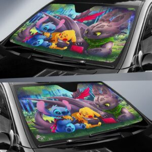 Pikachu Toothless Stitch Car Sun Shades 1 39.99