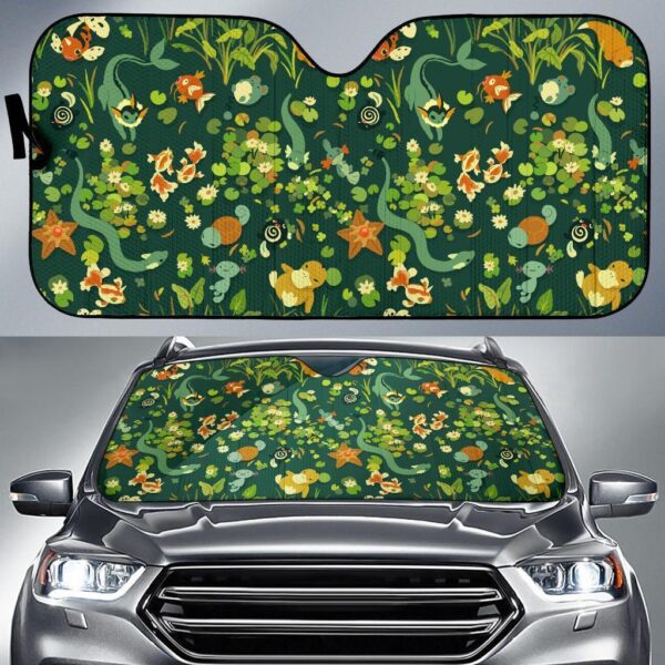 Pokemon Green Car Auto Sunshade