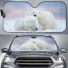 Polar Bear Roar Car Auto Sunshade