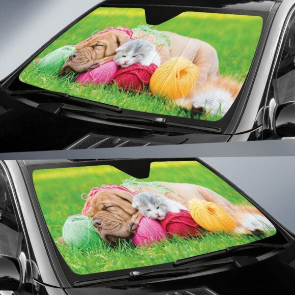 Puppy Kitten Car Auto Sunshade