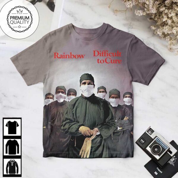 Rainbow Difficult To Cure Album AOP T-Shirt