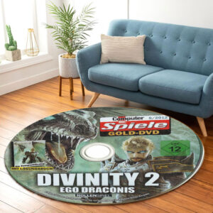 Round Carpet Divinity II Ego Draconis Disc Round Rug Carpet