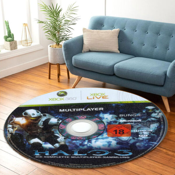 Halo 3 ODST Xbox 360 Disc Round Rug Carpet