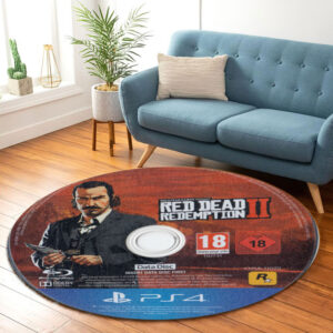 Round Carpet Red Dead Redemption II Disc Round Rug Carpet