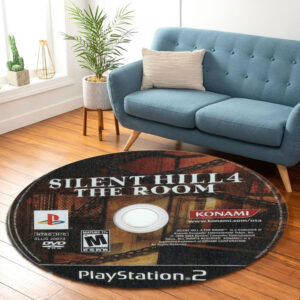 Round Carpet Silent Hill 4 PlayStation 2 Disc Round Rug Carpet
