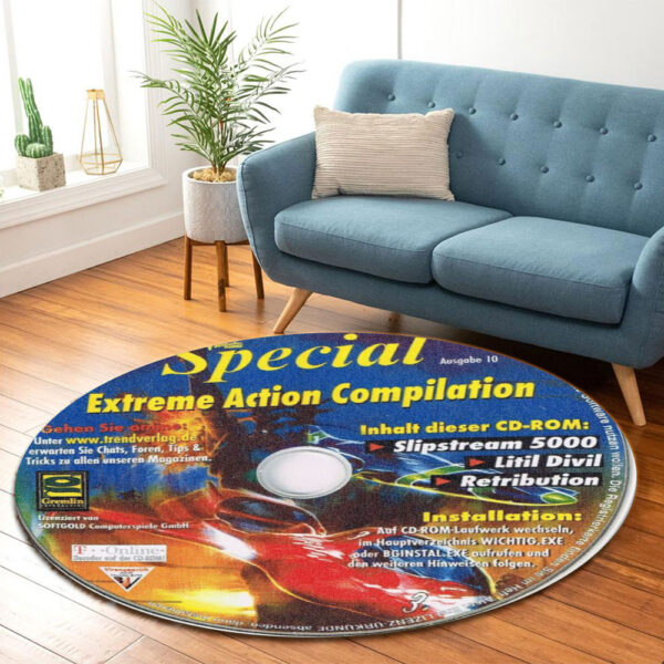 Special Extreme Action Compilation Slipstream 5000 Disc Round Rug Carpet