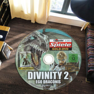 Round Rug Carpet Divinity II Ego Draconis Disc Round Rug Carpet