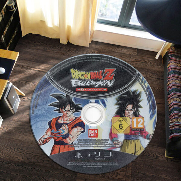 Dragon Ball Z Budokai HD Collection 2012 Disc Round Rug Carpet