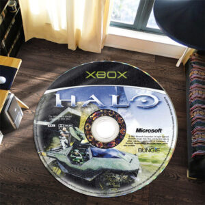 Round Rug Carpet Halo Combat Evolved 2001 Disc Round Rug Carpet