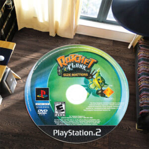 Round Rug Carpet Ratchet and Clank Size Matters Disc Round Rug Carpet