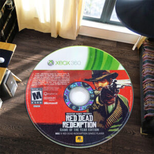 Round Rug Carpet Red Dead Redemption Game of the Year Edition Disc 1 Round Rug Carpet