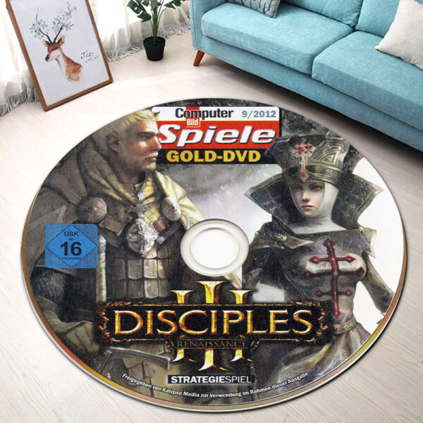 Disciples III Renaissance Disc Round Rug Carpet