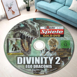Round Rug Divinity II Ego Draconis Disc Round Rug Carpet